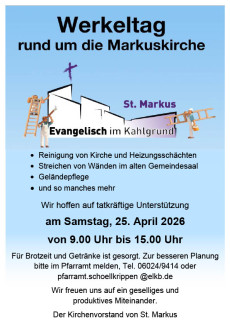 Plakat info Werkeltag